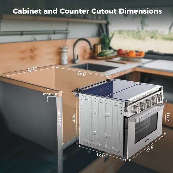camplux 17″ rv oven with 3 burners cooktop camplux 17″ rv oven with 3 burners cooktop