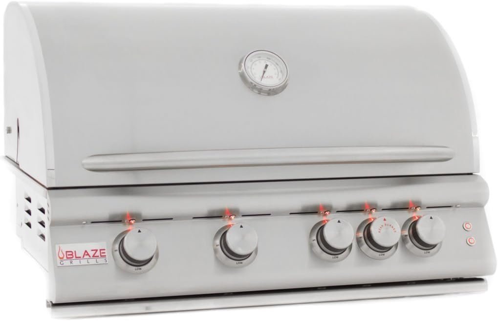 blaze 32 inch 4 burner lte gas grill with rear burner and built in lighting system blaze 32 inch 4 burner lte gas grill with rear burner and built in lighting system