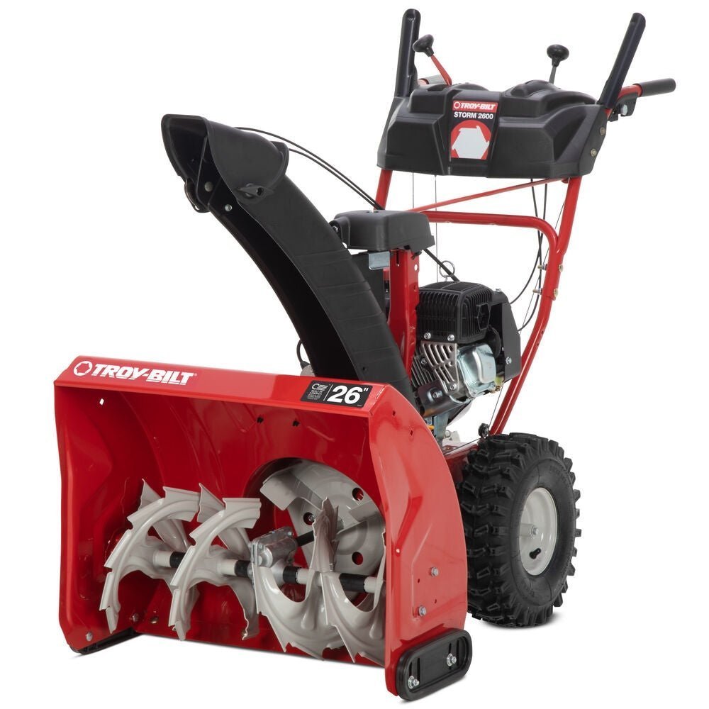 troy bilt storm 2600 26 in. 208 cc two stage gas snow blower with electric start troy bilt storm 2600 26 in. 208 cc two stage gas snow blower with electric start