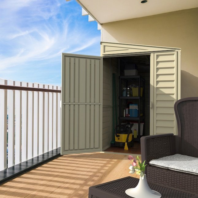 duramax building products 4 ft x 8 ft sidemate off white lean to vinyl storage shed duramax building products 4 ft x 8 ft sidemate off white lean to vinyl storage shed
