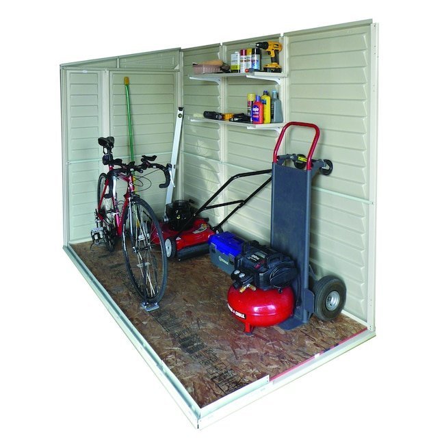duramax building products 4 ft x 8 ft sidemate off white lean to vinyl storage shed duramax building products 4 ft x 8 ft sidemate off white lean to vinyl storage shed