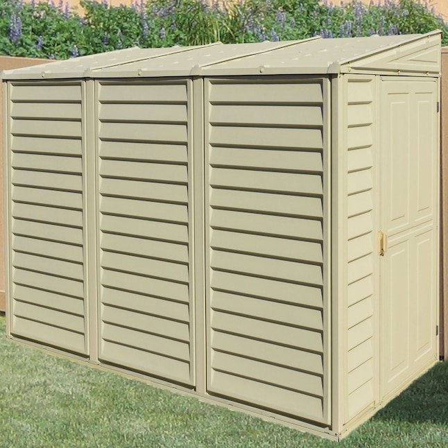 duramax building products 4 ft x 8 ft sidemate off white lean to vinyl storage shed duramax building products 4 ft x 8 ft sidemate off white lean to vinyl storage shed