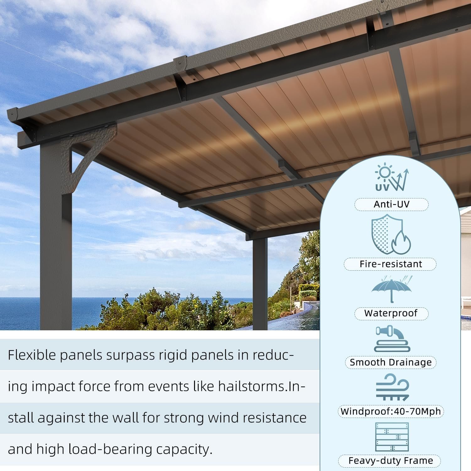 aecojoy 14×12 ft aluminum pergola with canopy aecojoy 14×12 ft aluminum pergola with canopy