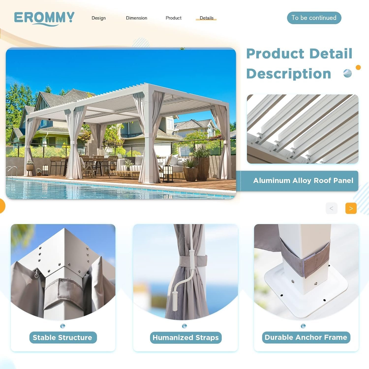 erommy outdoor louvered pergola gazebo with adjustable aluminum rainproof roof erommy outdoor louvered pergola gazebo with adjustable aluminum rainproof roof
