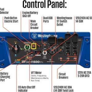 westinghouse 14,500 watt tri fuel portable generator westinghouse 14,500 watt tri fuel portable generator