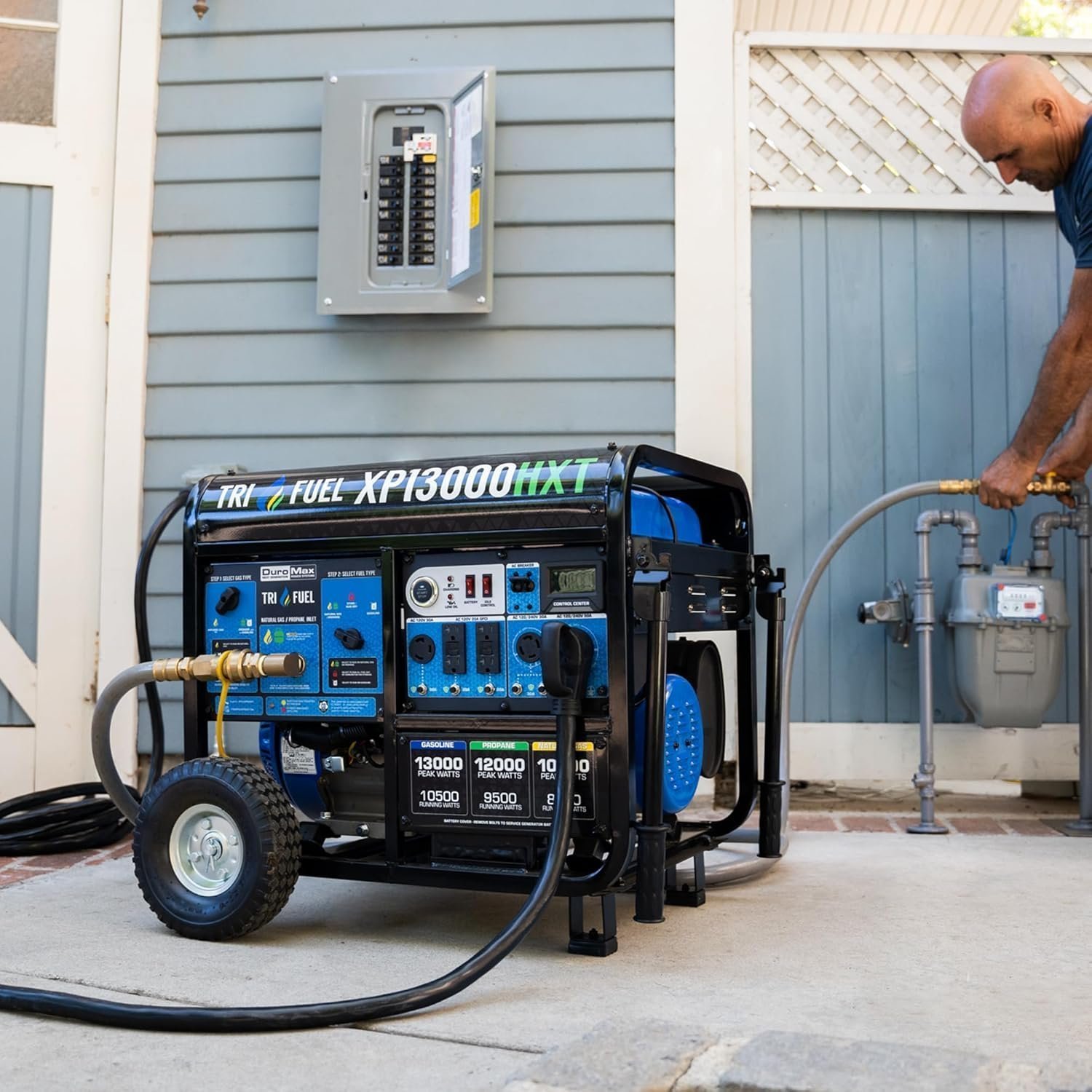 duromax 13,000 watt tri fuel portable hxt generator xp13000hxt duromax 13,000 watt tri fuel portable hxt generator xp13000hxt
