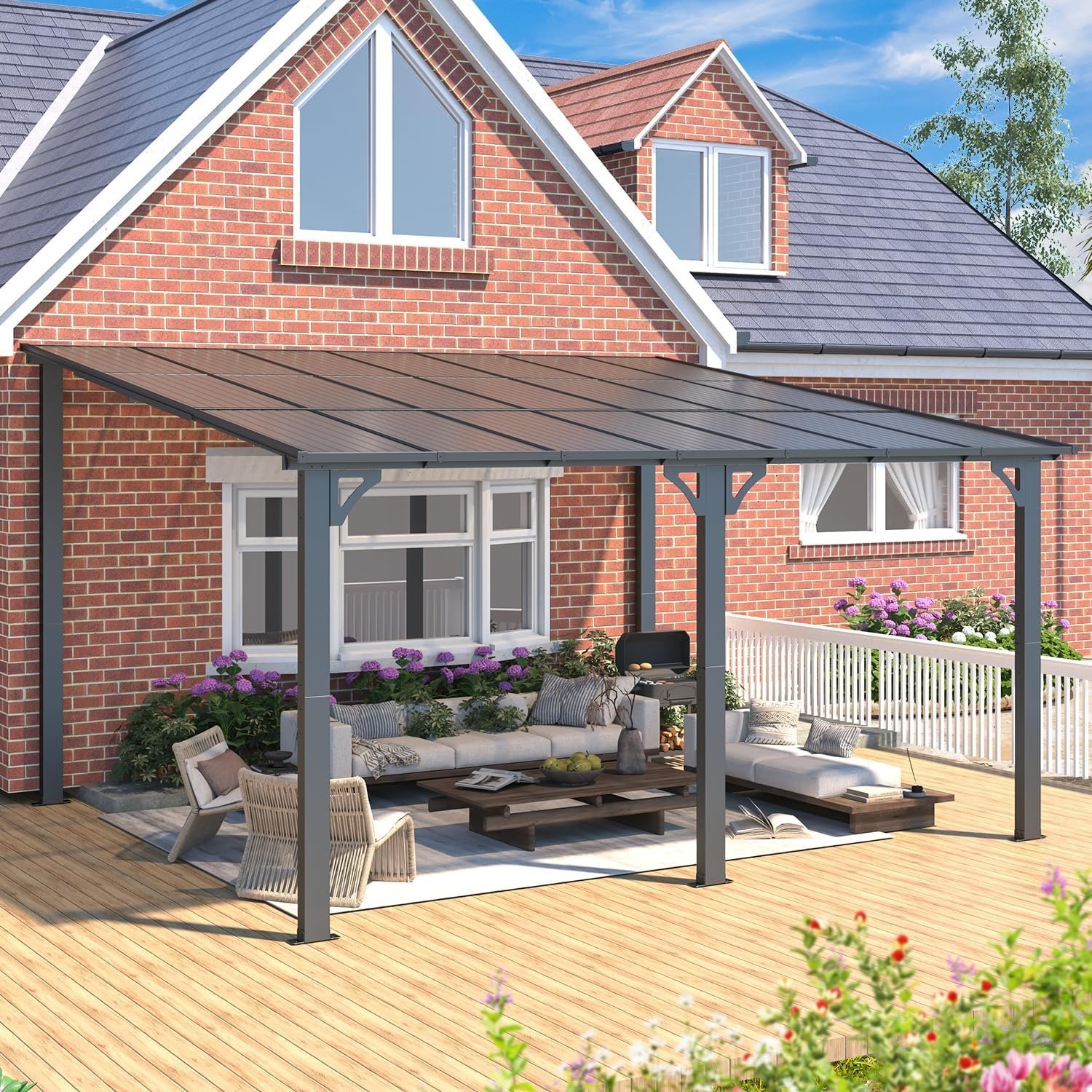 aecojoy 14×12 ft aluminum pergola with canopy aecojoy 14×12 ft aluminum pergola with canopy