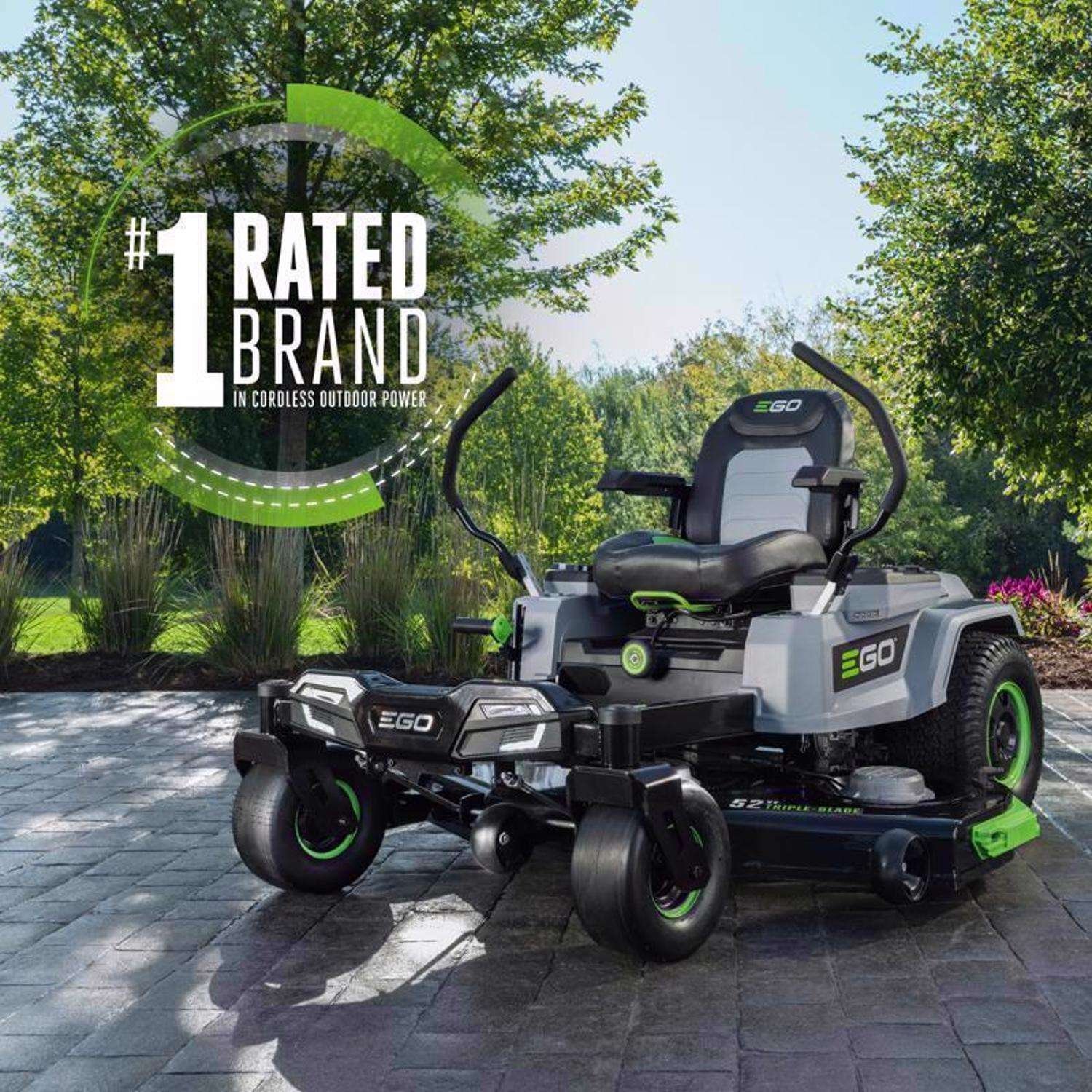 ego power+ z6 zt5207l 52 in. 56 v battery zero turn riding mower kit (battery & charger) w/ six 12.0 ah batteries ego power+ z6 zt5207l 52 in. 56 v battery zero turn riding mower kit (battery & charger) w/ six 12.0 ah batteries