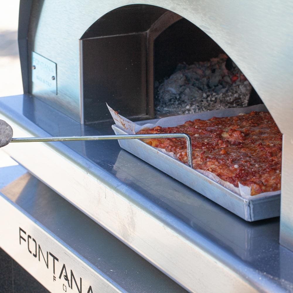 fontana forni mangiafuoco wood fired pizza oven – stainless – ftmf s fontana forni mangiafuoco wood fired pizza oven – stainless – ftmf s