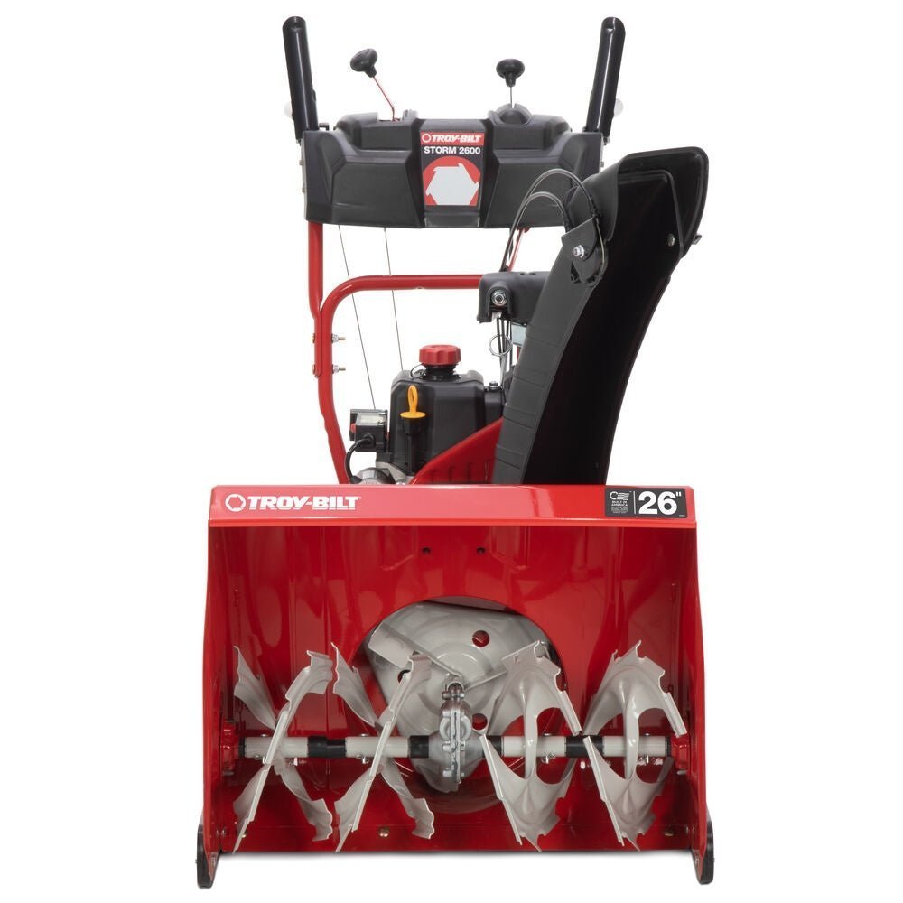 troy bilt storm 2600 26 in. 208 cc two stage gas snow blower with electric start troy bilt storm 2600 26 in. 208 cc two stage gas snow blower with electric start