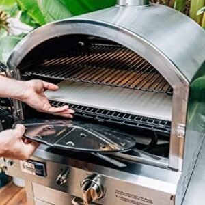 summerset ‘the oven’ outdoor freestanding large capacity gas oven with pizza stone, smoker box and mobile cart, 304 stainless steel construction, natural gas summerset ‘the oven’ outdoor freestanding large capacity gas oven with pizza stone, smoker box and mobile cart, 304 stainless steel construction, natural gas