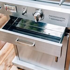 summerset ‘the oven’ outdoor freestanding large capacity gas oven with pizza stone, smoker box and mobile cart, 304 stainless steel construction, natural gas summerset ‘the oven’ outdoor freestanding large capacity gas oven with pizza stone, smoker box and mobile cart, 304 stainless steel construction, natural gas