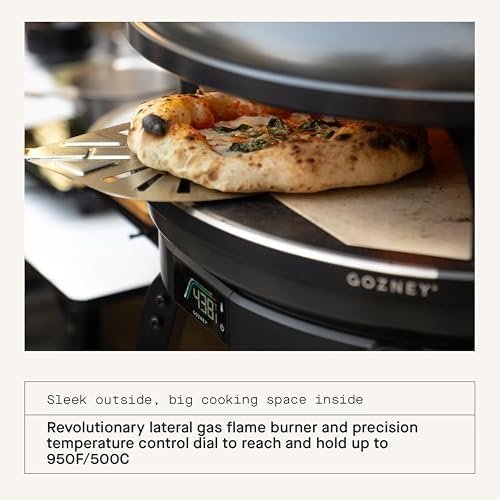 gozney arc pizza oven, off black, gas burner, precision temperature control gozney arc pizza oven, off black, gas burner, precision temperature control
