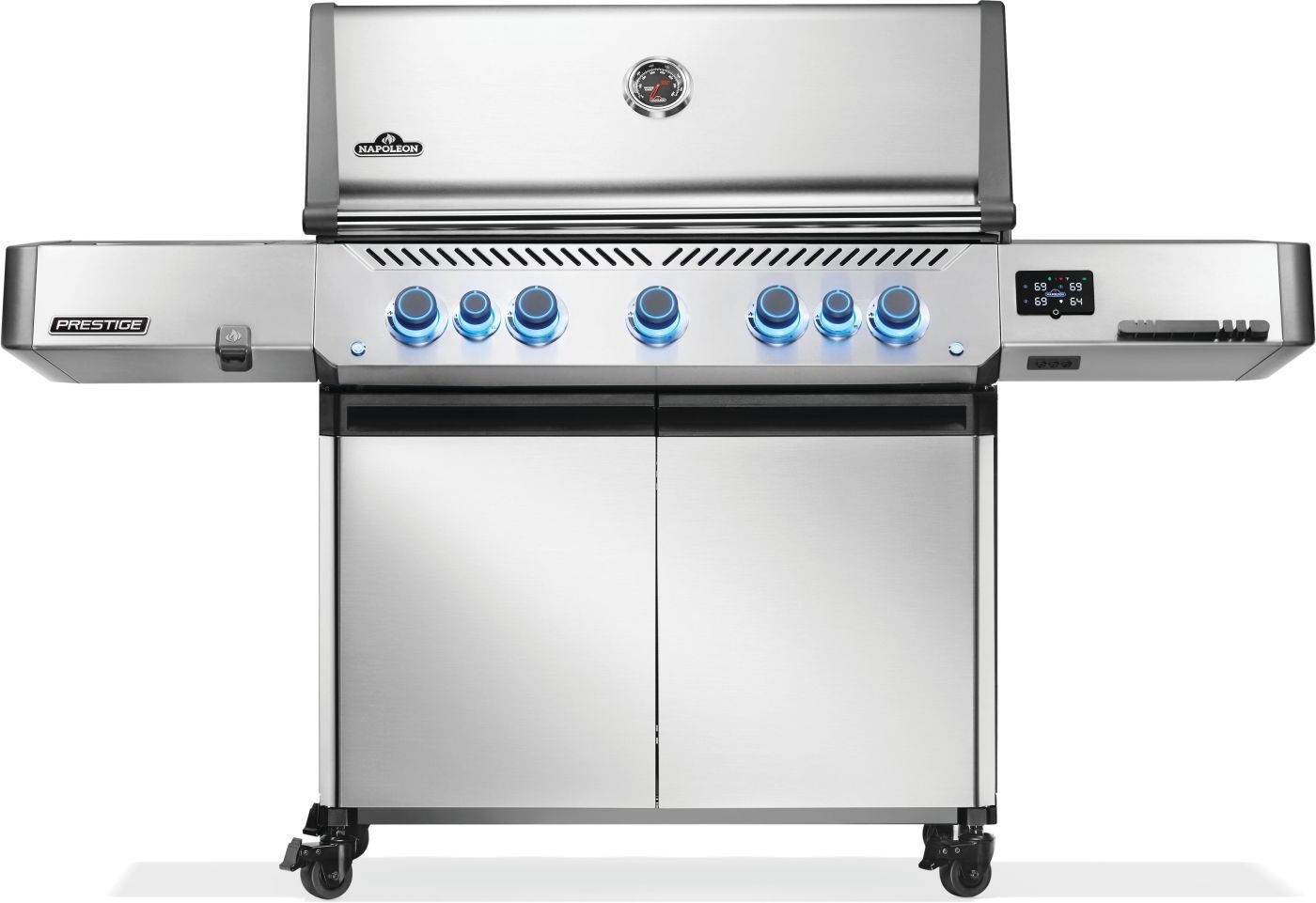 napoleon prestige 665 connected, gas grill with infrared side and rear burner napoleon prestige 665 connected, gas grill with infrared side and rear burner