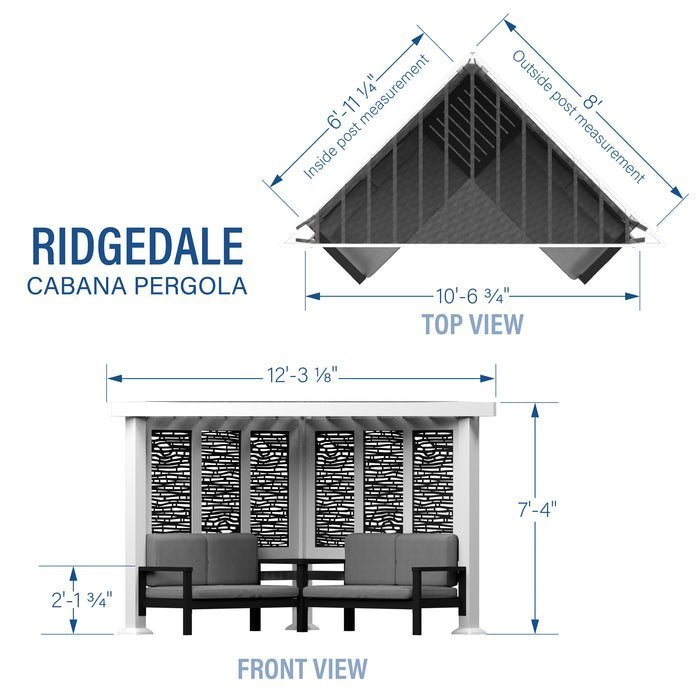 backyard discovery ridgedale modern steel cabana pergola backyard discovery ridgedale modern steel cabana pergola