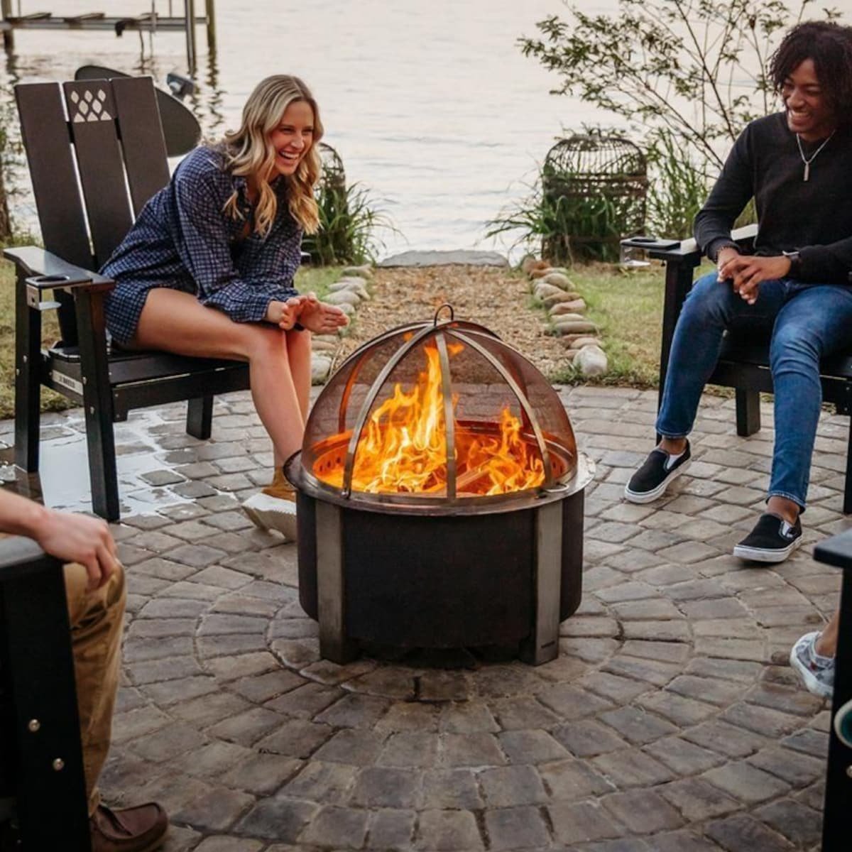 x series 28 inch round corten steel wood burning fire pit in stainless steel by breeo x series 28 inch round corten steel wood burning fire pit in stainless steel by breeo