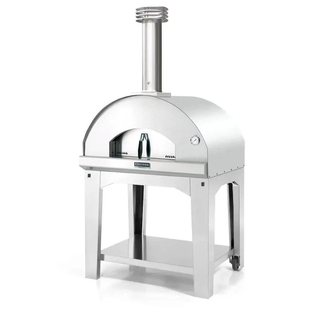 fontana forni mangiafuoco wood fired pizza oven – stainless – ftmf s fontana forni mangiafuoco wood fired pizza oven – stainless – ftmf s