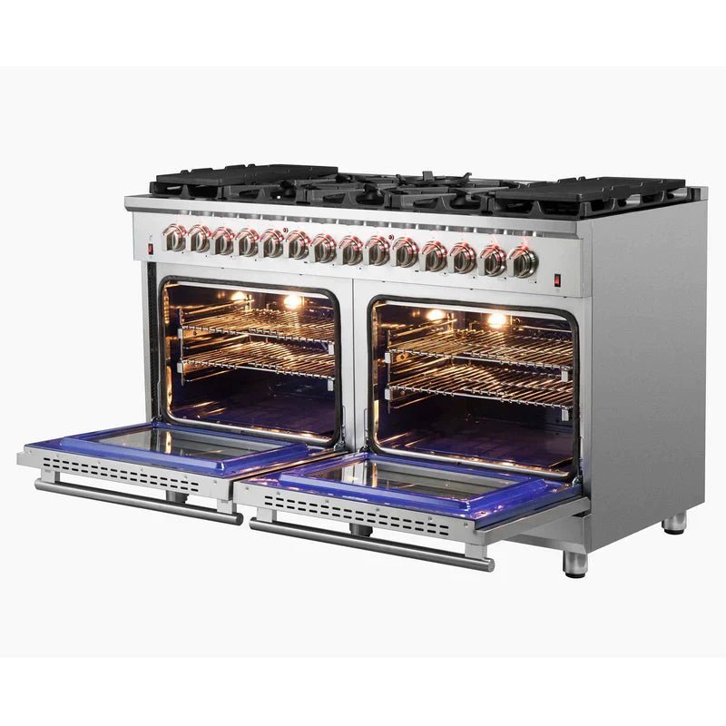 forno massimo 60 inch freestanding dual fuel range in stainless steel – ffsgs6125 60 forno massimo 60 inch freestanding dual fuel range in stainless steel – ffsgs6125 60
