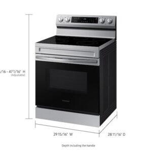 samsung 6.3 cu. ft. smart freestanding electric range ne63a6311ss samsung 6.3 cu. ft. smart freestanding electric range ne63a6311ss